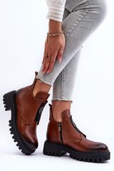 Auliniai batai moterims Step in style 185340-54, rudi kaina ir informacija | Aulinukai, ilgaauliai batai moterims | pigu.lt