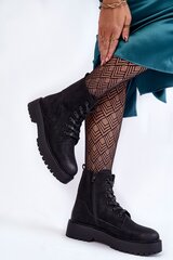 Auliniai batai moterims Step in style 174797-54, juodi цена и информация | Женские ботинки | pigu.lt