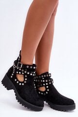 Auliniai batai moterims Step in style 184024-56, juodi kaina ir informacija | Aulinukai, ilgaauliai batai moterims | pigu.lt