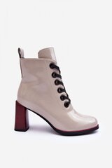 Aulinukai moterims Step in style 186681, smėlio spalvos kaina ir informacija | Aulinukai, ilgaauliai batai moterims | pigu.lt