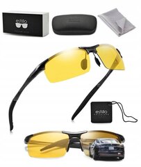 BIKE GLASSES HD Polarised UV GOGGLES FOR DRIVERS YELLOW GRATES цена и информация | Спортивные очки | pigu.lt