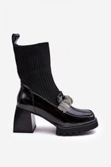 Aulinukai moterims Step in style 187357, juodi kaina ir informacija | Aulinukai, ilgaauliai batai moterims | pigu.lt
