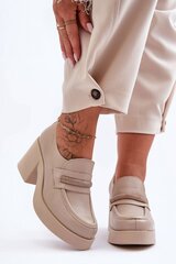 Mokasinai moterims Step In Style 18396455, smėlio spalvos цена и информация | Женские туфли | pigu.lt