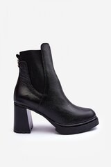 Auliniai batai moterims Step in style 185634-55, juodi kaina ir informacija | Aulinukai, ilgaauliai batai moterims | pigu.lt