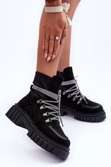 Auliniai batai moterims Step in style 185344-56, juodi kaina ir informacija | Aulinukai, ilgaauliai batai moterims | pigu.lt