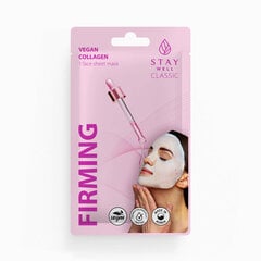 Jauninanti veido kaukė Stay Well Classic Collagen Firming sheet mask kaina ir informacija | Veido kaukės, paakių kaukės | pigu.lt