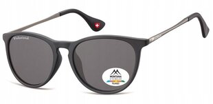 Женские поляризованные овальные черные металлические солнцезащитные очки UV400 MP24 цена и информация | Женские солнцезащитные очки | pigu.lt