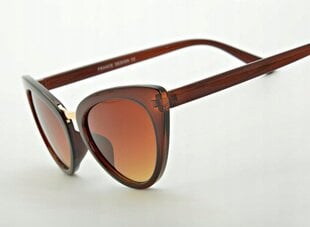 Женские коричневые солнцезащитные очки "кошачий глаз STF292 цена и информация | Женские солнцезащитные очки | pigu.lt