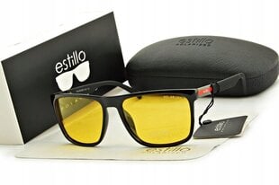 Dviratininkų akiniai Estillo EST-407Y, juodi/geltoni kaina ir informacija | Sportiniai akiniai | pigu.lt