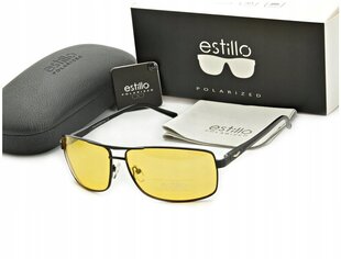 Очки мужские NIGHT DRIVING EYEGLASSES Polarised от ESTILLO + GIFTS EST-611Y-1 цена и информация | Женские солнцезащитные очки | pigu.lt