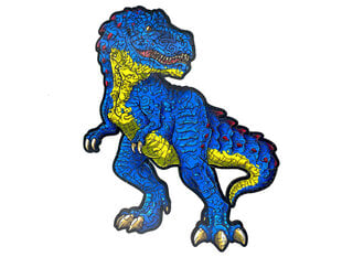 Medinė dėlionė Tiranozaurus, 130 d. kaina ir informacija | Dėlionės (puzzle) | pigu.lt