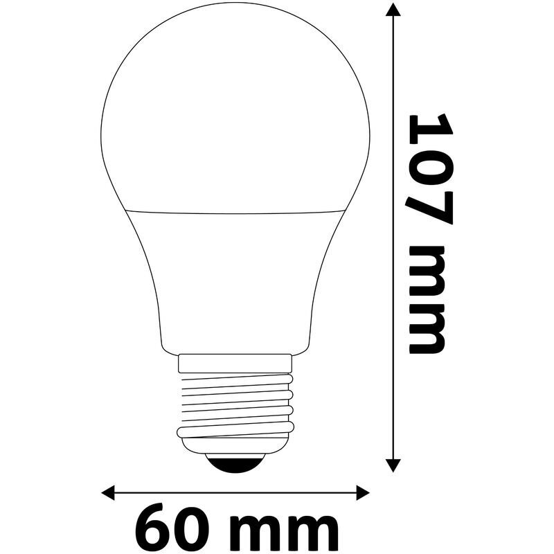 Avide LED lemputė 8W A60 E27 3000K kaina ir informacija | Elektros lemputės | pigu.lt
