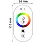 Avide LED RGB juostų valdiklis 216W su RF pulteliu kaina ir informacija | LED juostos | pigu.lt