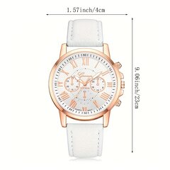 Romėniško Skaičiavimo Elegantiška Laikrodis Geneva 889 kaina ir informacija | Moteriški laikrodžiai | pigu.lt