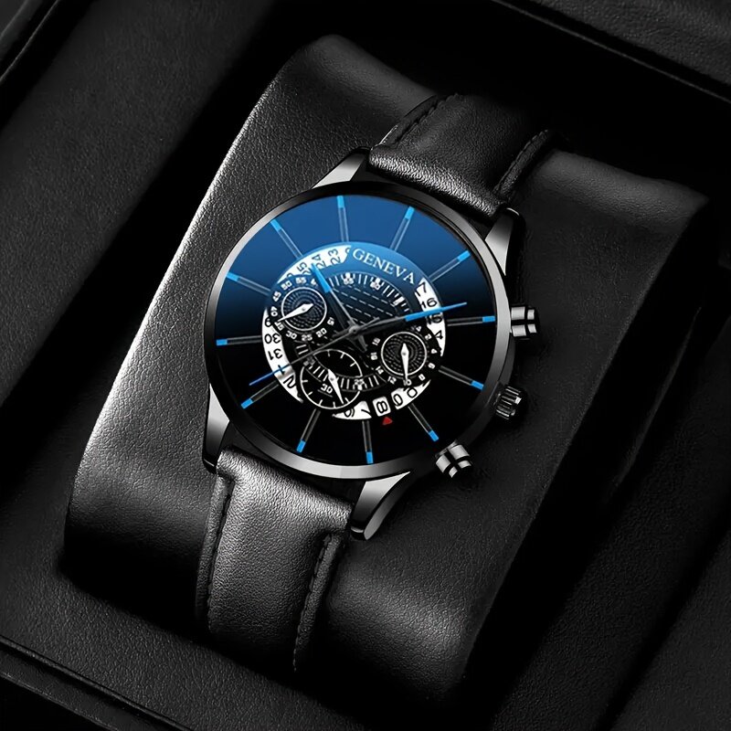 Vyriškas Kvarcinis Laikrodis Geneva 777 kaina ir informacija | Vyriški laikrodžiai | pigu.lt