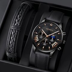 Мужские кварцевые часы Geneva 447 цена и информация | Мужские часы | pigu.lt