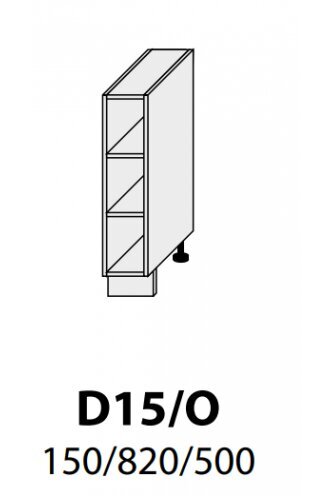 Pastatoma spintelė Carrini D15, balta цена и информация | Virtuvinės spintelės | pigu.lt