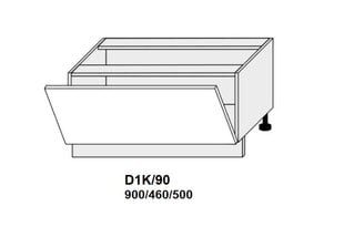 Pastatoma spintelė Carrini D1K 90, balta kaina ir informacija | Virtuvinės spintelės | pigu.lt