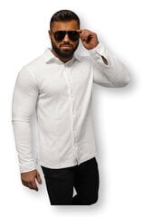 Marškiniai vyrams O/TB2271-53287, balti цена и информация | Мужские рубашки | pigu.lt