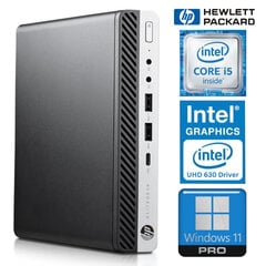 HP 800 G5 Desktop Mini i5-9500T 8GB 1TB SSD M.2 NVME WIN11Pro цена и информация | Стационарные компьютеры | pigu.lt