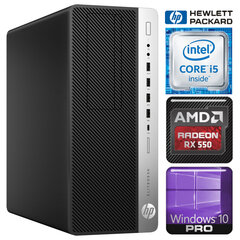 HP 800 G3 Tower i5-7500 8GB 128SSD M.2 NVME RX550 4GB WIN10Pro цена и информация | Stacionarūs kompiuteriai | pigu.lt