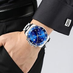 Стильные мужские часы из нержавеющей стали Notionr 124 цена и информация | Мужские часы | pigu.lt