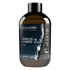 Dušo želė ir šampūnas 2-in-1 Sport Ecolatier Urban, 600 ml kaina ir informacija | Dušo želė, aliejai | pigu.lt