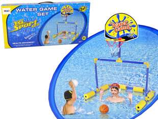 Vandens žaidimų rinkinys Lean Toys Goal Basket Balls 2in1 kaina ir informacija | Vandens, smėlio ir paplūdimio žaislai | pigu.lt