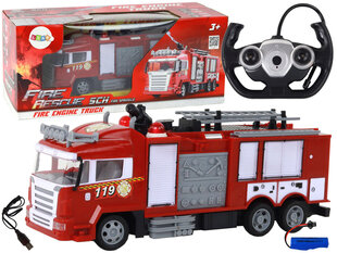 Nuotoliniu būdu valdomas ugniagesių automobilis Lean Toys kaina ir informacija | Žaislai berniukams | pigu.lt