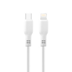 Maxlife MXUC-10 MFi cable USB-C - Lightning 1,0 m 27W white цена и информация | Кабели для телефонов | pigu.lt