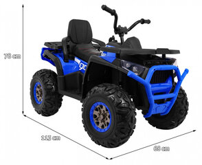 Vienvietis vaikiškas elektromobilis Quad ATV Desert, Mėlynas kaina ir informacija | Elektromobiliai vaikams | pigu.lt