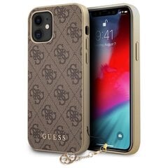 „Guess“ чехол - коричневый (iPhone 12 Mini) цена и информация | Чехлы для телефонов | pigu.lt