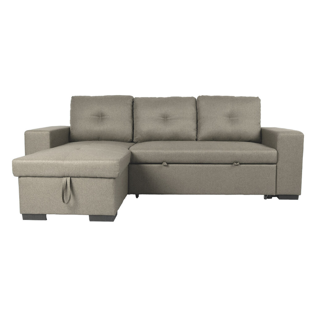 Kampinė sofa Home4you Carita, smėlio цена и информация | Minkšti kampai | pigu.lt