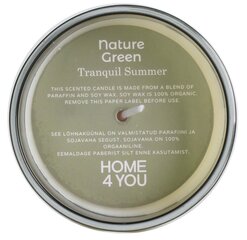 Ароматическая свеча в стакане NATURE GREEN H9,5 см, Tranquil Summer цена и информация | Подсвечники, свечи | pigu.lt