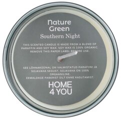 Ароматическая свеча в стакане NATURE GREEN H9,5 см, Southern Night цена и информация | Подсвечники, свечи | pigu.lt