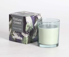 Ароматическая свеча в стакане NATURE GREEN H9,5 см, Southern Night цена и информация | Подсвечники, свечи | pigu.lt