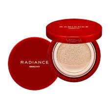 Veido pudra Missha Radiance Perfect Fit Cushion, #21 Vanilla, 15 g kaina ir informacija | Makiažo pagrindai, pudros | pigu.lt