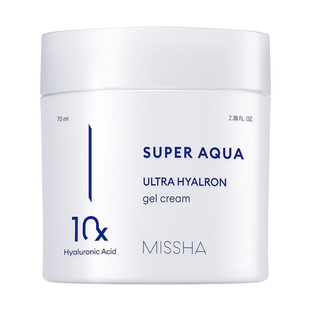 Intensyvus drėkinantis kremas su hialuronu Missha Super Aqua Ultra Hyalron Cream, 70 ml kaina ir informacija | Veido kremai | pigu.lt