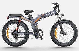 Elektrinis dviratis Engine Pro X24 24", pilkas kaina ir informacija | Elektriniai dviračiai | pigu.lt