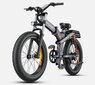 Elektrinis dviratis Engine Pro X24 24", pilkas kaina ir informacija | Elektriniai dviračiai | pigu.lt