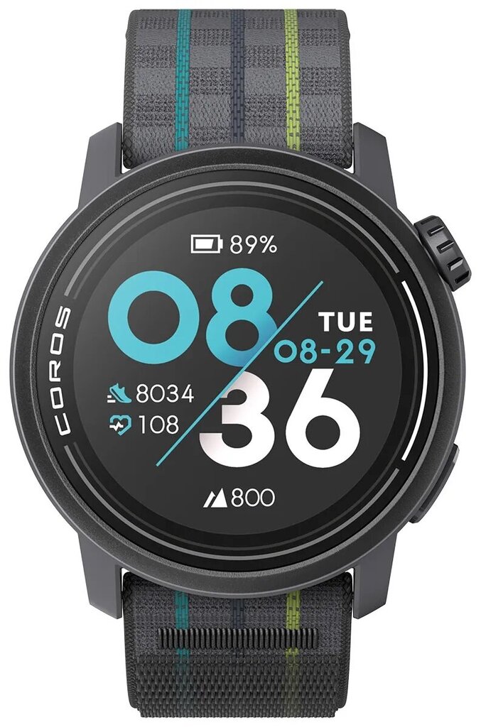 Coros Pace 3 Sport Black Nylon kaina ir informacija | Išmanieji laikrodžiai (smartwatch) | pigu.lt