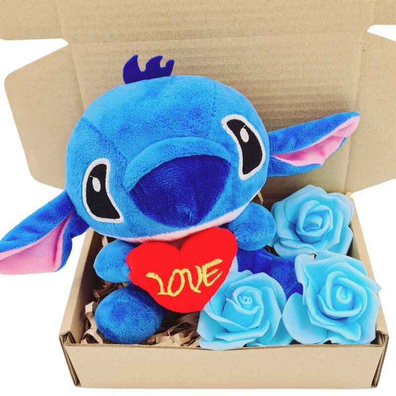 Pliušinis žaislas Lilo & Stitch Stičas, mėlynas, 20cm цена и информация | Minkšti (pliušiniai) žaislai | pigu.lt