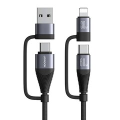 Joyroom USB-C/USB-A/Lightning, 1.2 m kaina ir informacija | Kabeliai ir laidai | pigu.lt