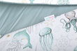 Minkšta kūdikio lovytės apsauga Babymam Vandenynas, 180x30 cm, mėlyna kaina ir informacija | Saugos varteliai, apsaugos | pigu.lt