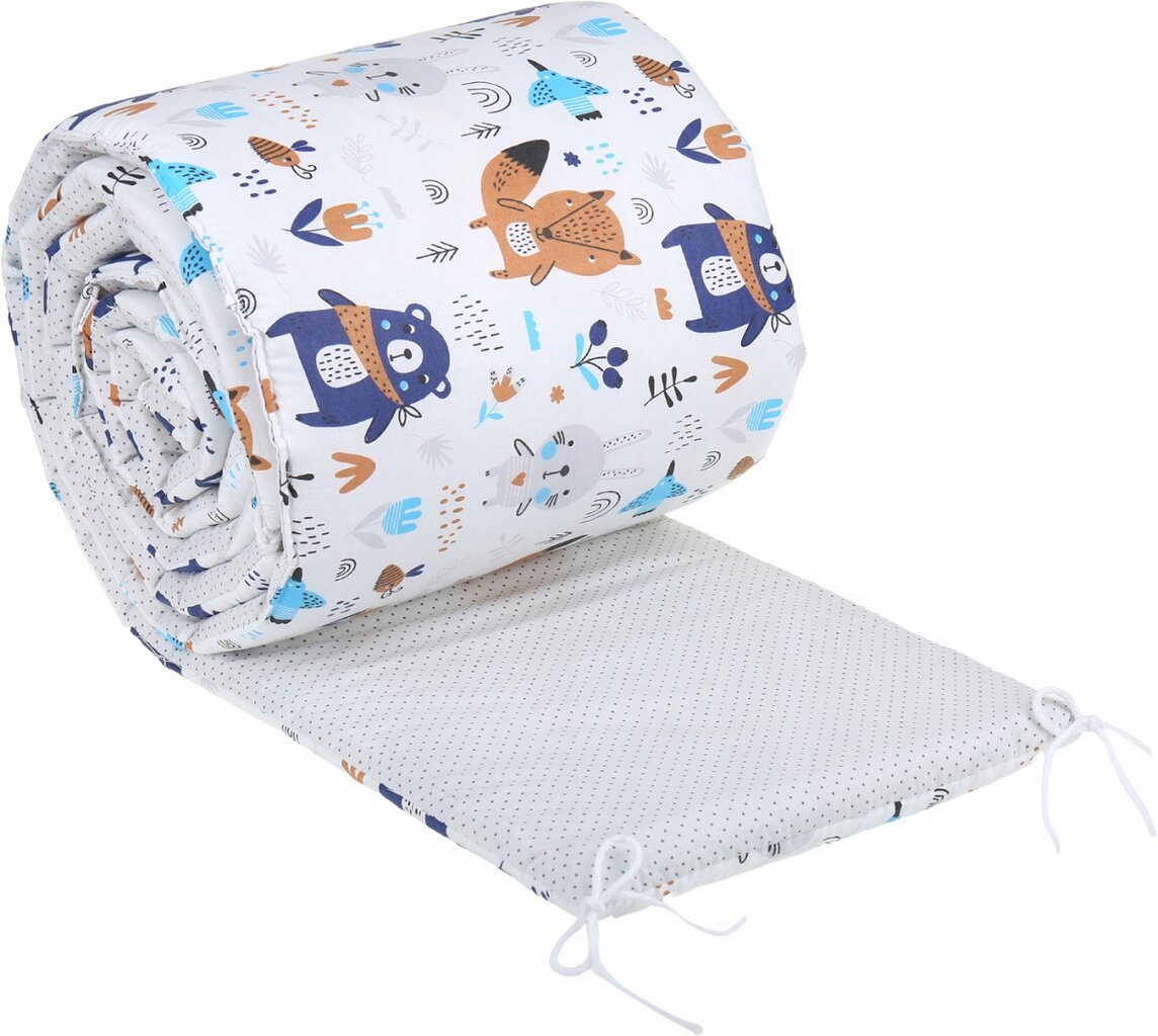 Minkšta kūdikio lovytės apsauga Babymam, 180x30 cm kaina ir informacija | Saugos varteliai, apsaugos | pigu.lt