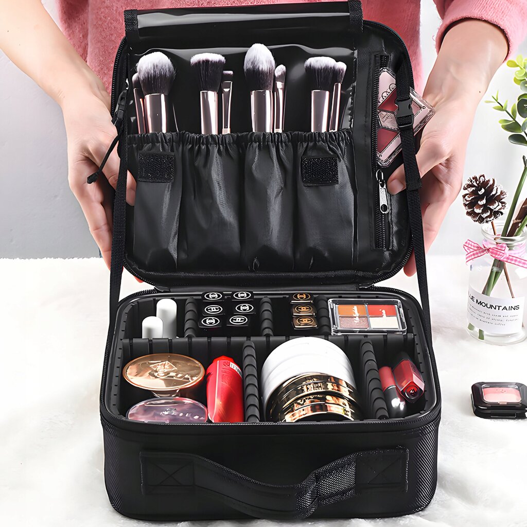 Kelionių kosmetikos krepšelis, 26 x 23 x 10 cm цена и информация | Kosmetinės, veidrodėliai | pigu.lt