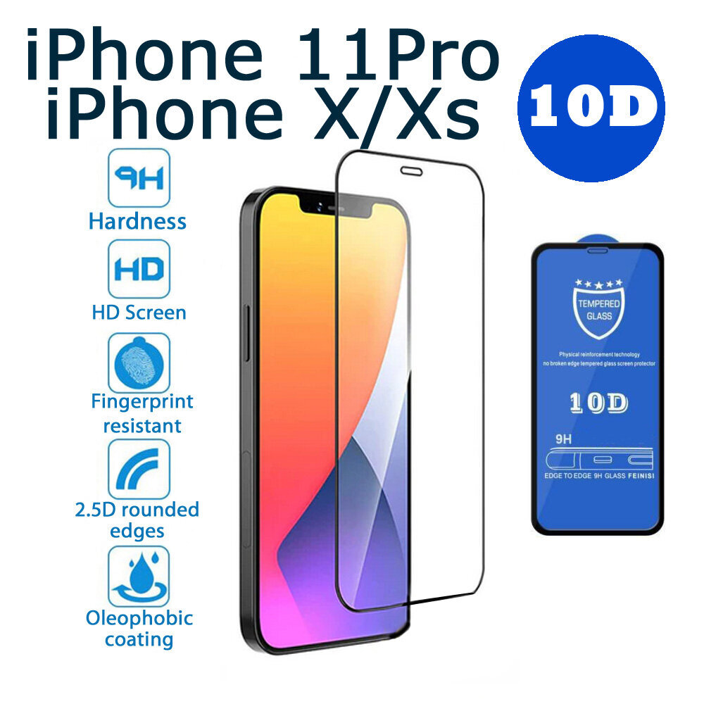 9H 10D Pro+ Tempered Glass цена и информация | Apsauginės plėvelės telefonams | pigu.lt