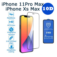 Защитное стекло 10D PRO+ 9H Tempered Glass Screen Protector Black Черное (1pcs pack) для Apple iPhone 11 / XR цена и информация | Защитные пленки для телефонов | pigu.lt