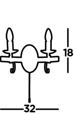 Searchlight sieninis šviestuvas Cartwheel 8902-2BK kaina ir informacija | Sieniniai šviestuvai | pigu.lt