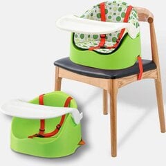 Компактный стульчик для кормления, зелёный цена и информация | Стульчики для кормления | pigu.lt